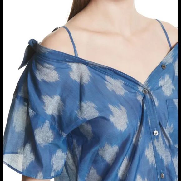 Theory Tamalee SS Spot Ikat Top - Picture 4 of 12